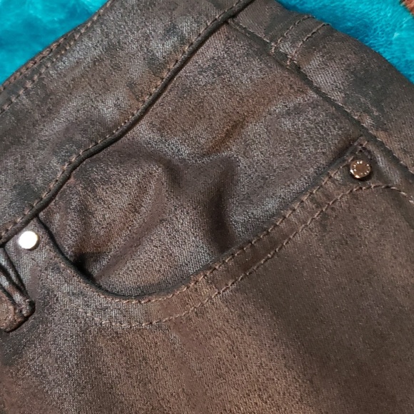 White House Black Market 59% Modal Chocolate Button-fly Slacks - #59-T💛 - Picture 5 of 9